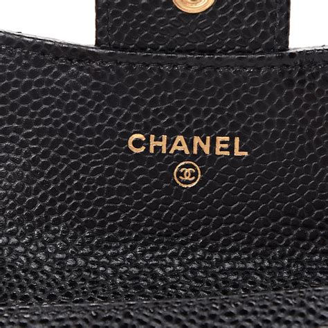 chanel caviar cardholder|CHANEL Caviar Quilted Flap Card Holder Wallet Black.